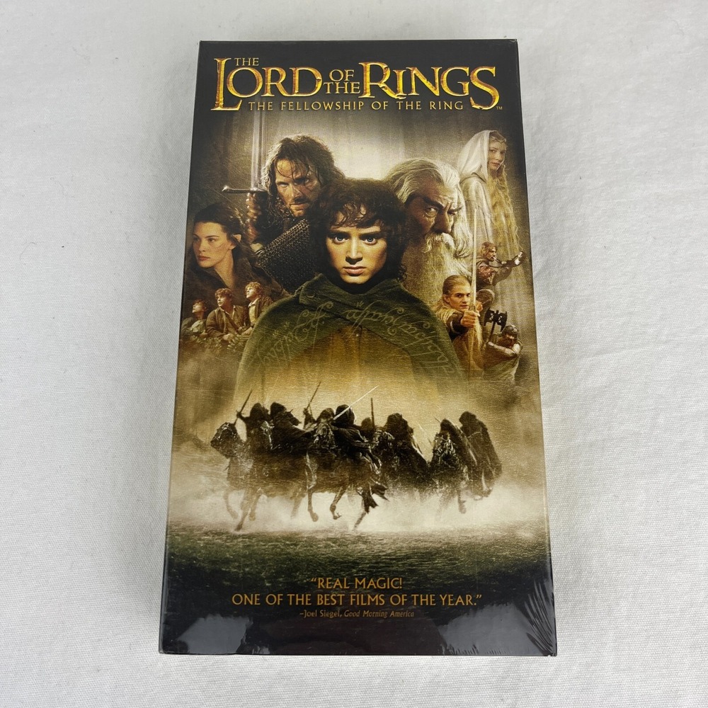 Lord of The Rings - The Fellowship of The Ring (2001) VHS Sealed New Line N5415‎